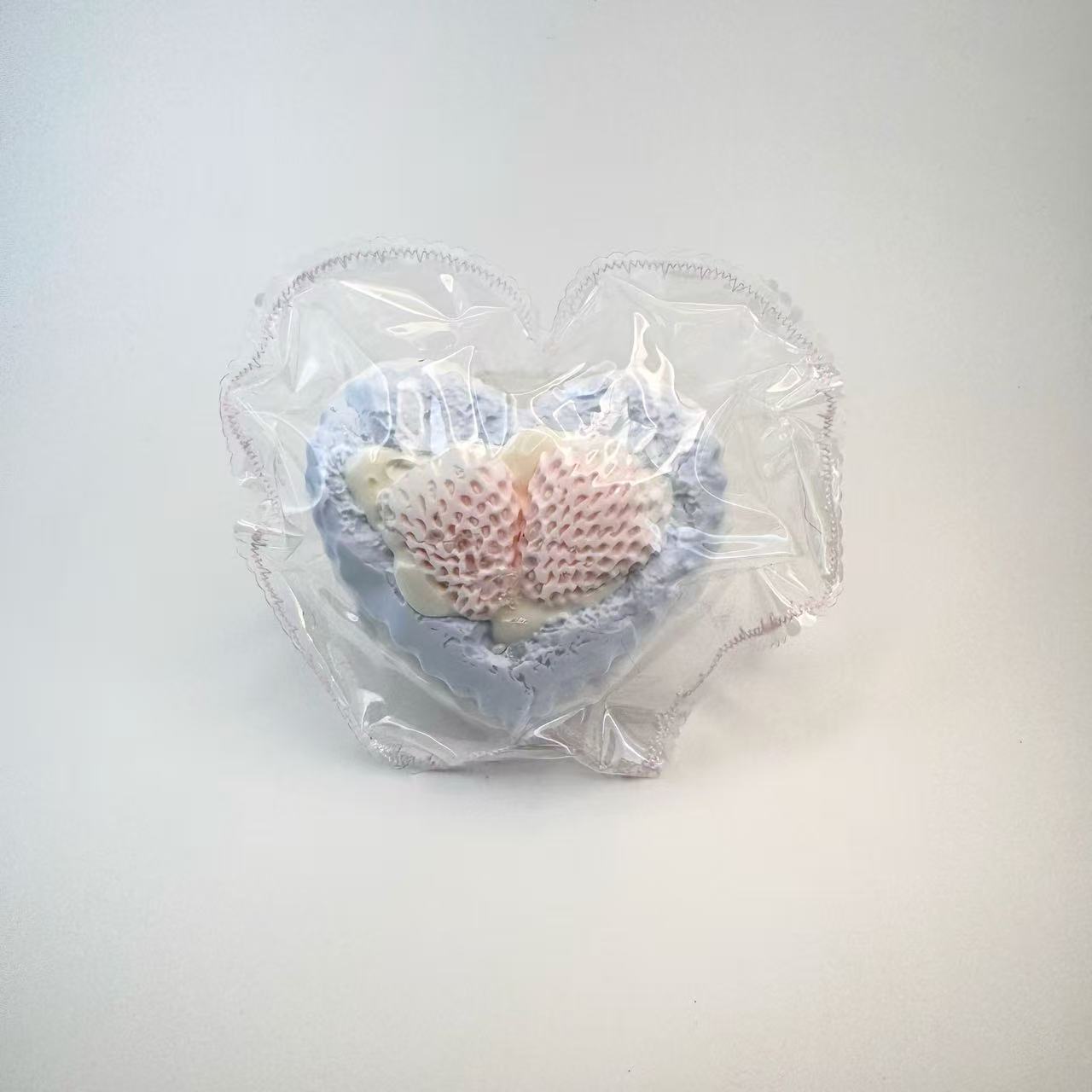 Sea-Salt Strawberry Heart Toast Squishy