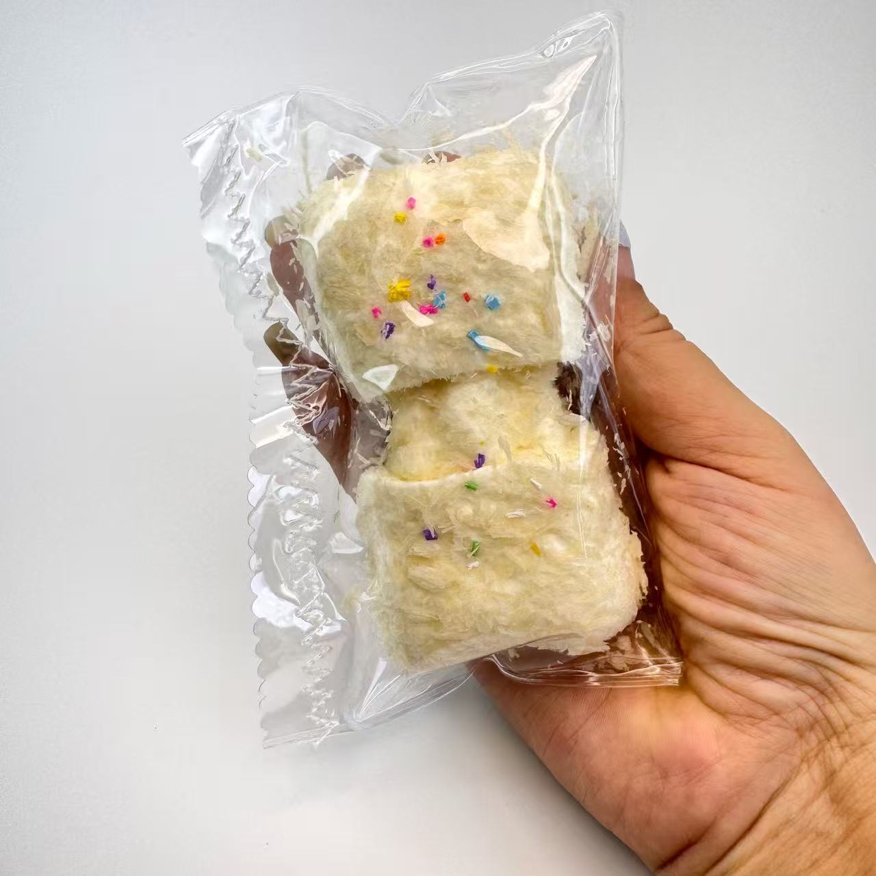 Coconut Crunchy Stretchy Rice Cake Squishy