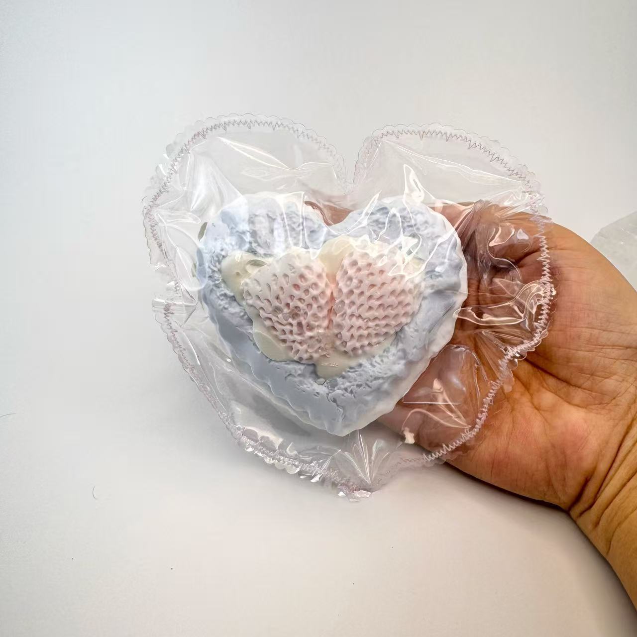 Sea-Salt Strawberry Heart Toast Squishy