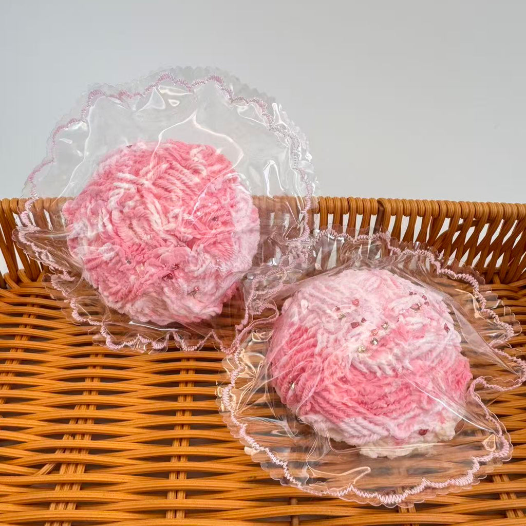 Rose Cheesecake Yarn Puff Squishy
