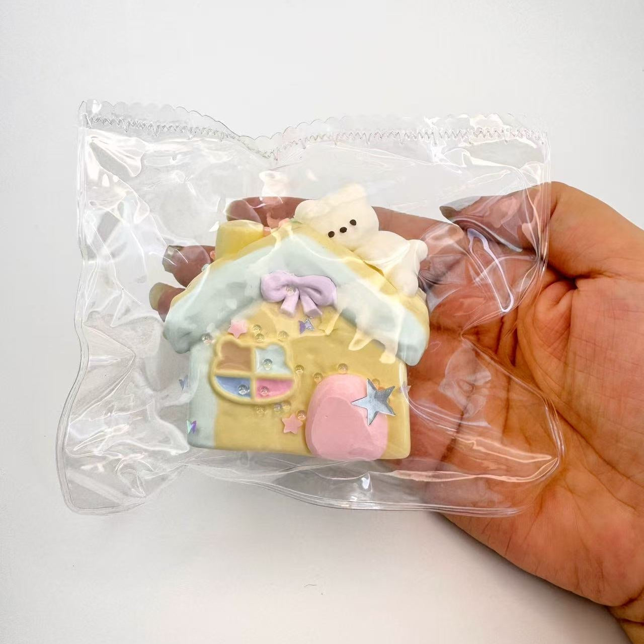 Summer Bear Cottage Squishy