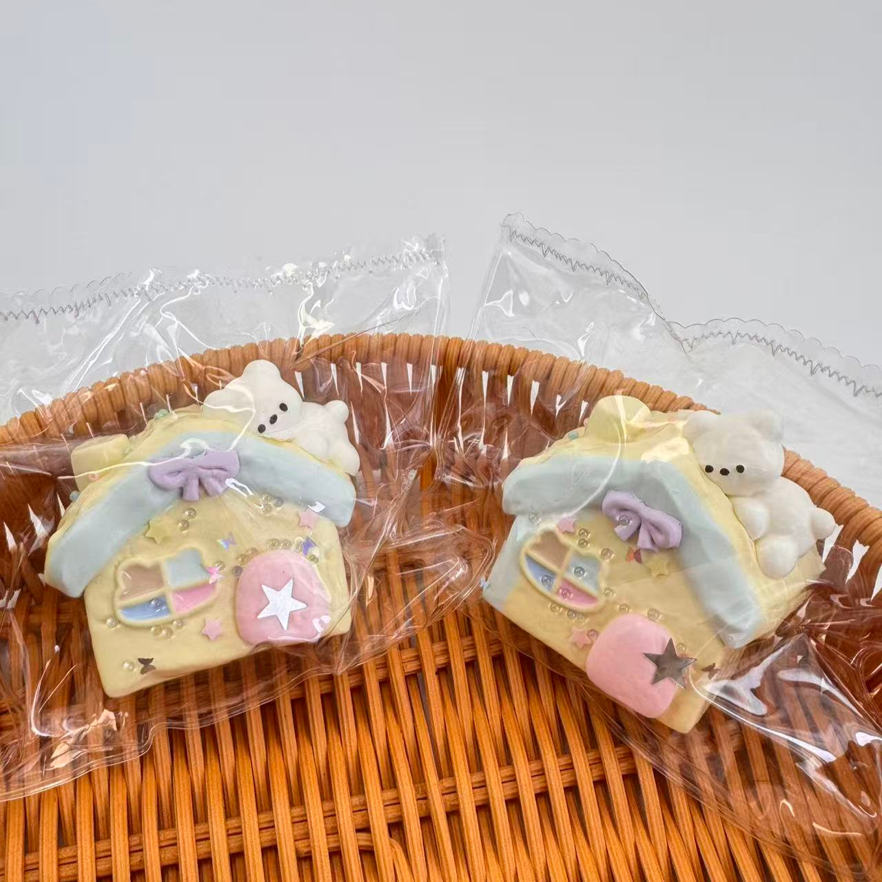 Summer Bear Cottage Squishy
